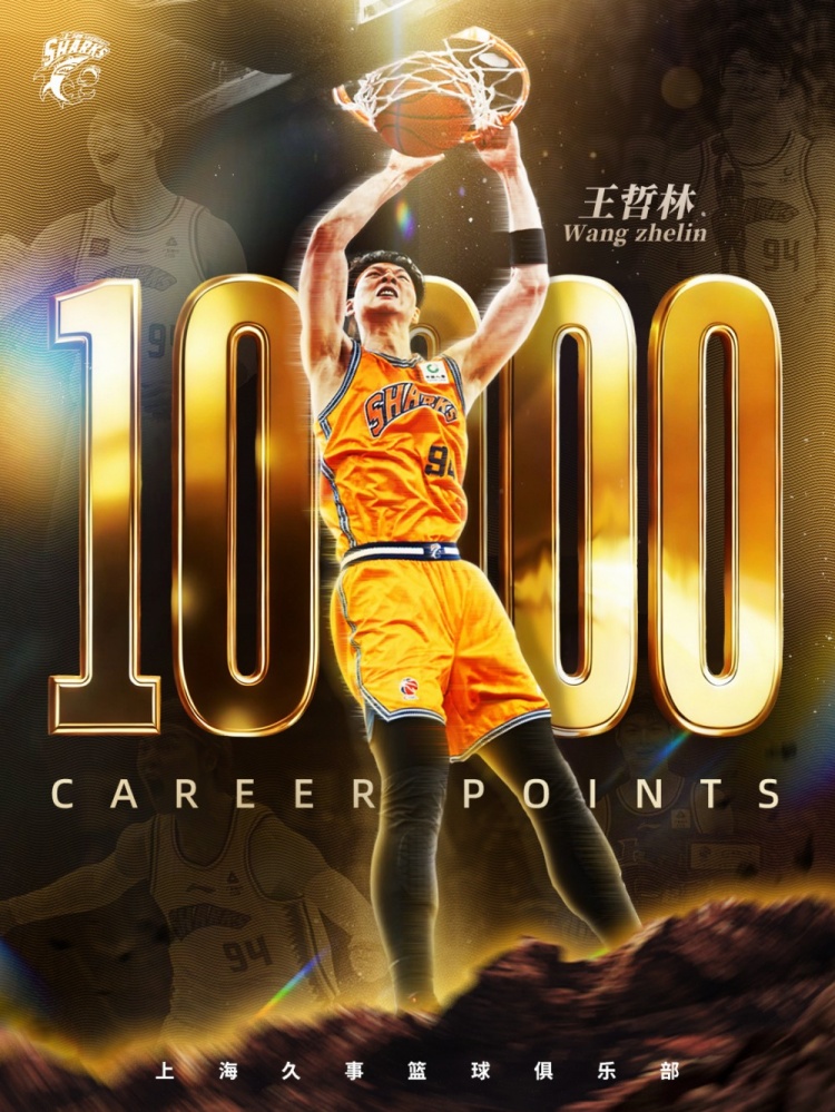 王哲林替补轰25+10,正式加冕CBA第六位万分先生 王哲林替补轰25+10,正式加冕CBA第六位万分先生